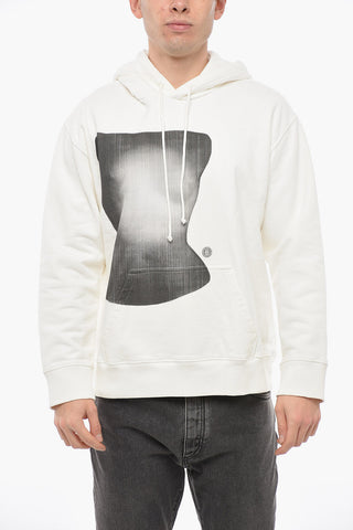 MM6 Brushed Cotton Printed Hoodie