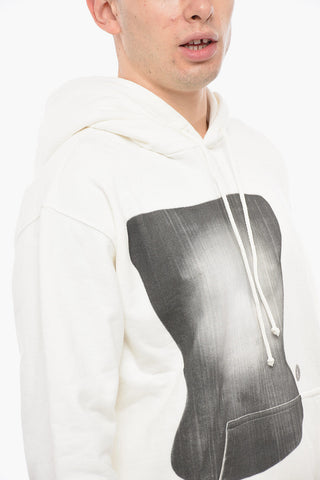 MM6 Brushed Cotton Printed Hoodie
