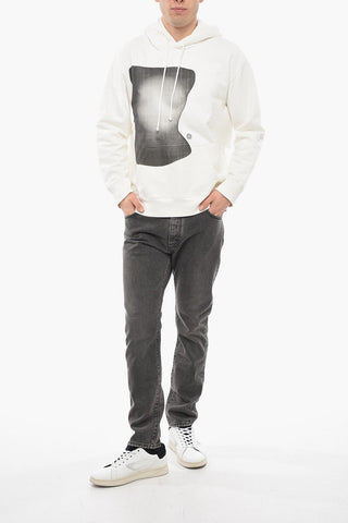 MM6 Brushed Cotton Printed Hoodie