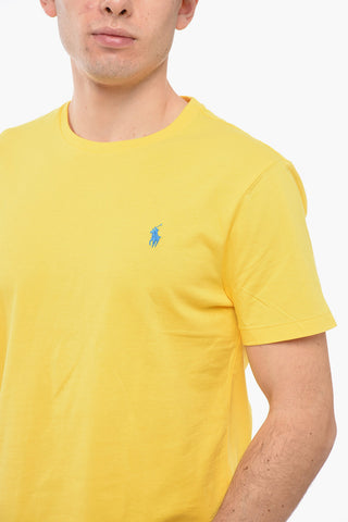 T-Shirt Girocollo Slim Fit in Cotone