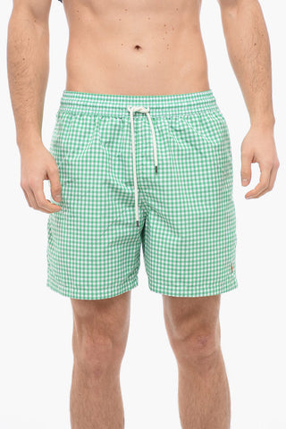 Gingham Patterned Swimshorts