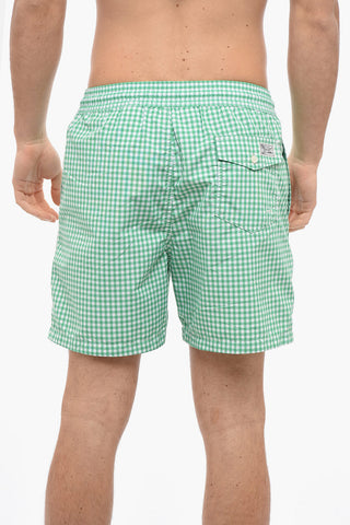 Gingham Patterned Swimshorts