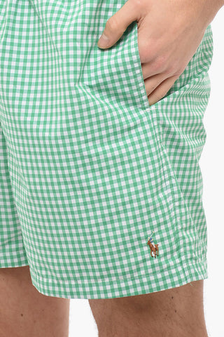 Gingham Patterned Swimshorts