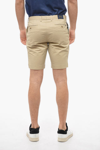 Stretch Cotton Chinos Pants with Belt Loops