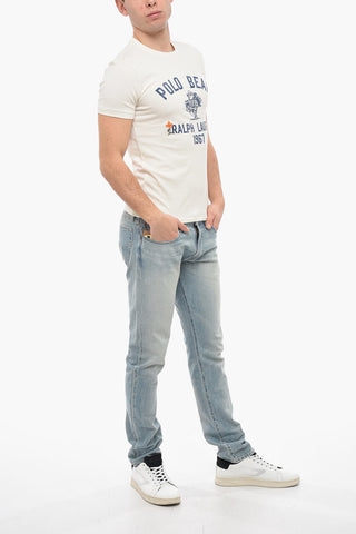 POLO COUNTRY T-Shirt Girocollo in Cotone con Ricami