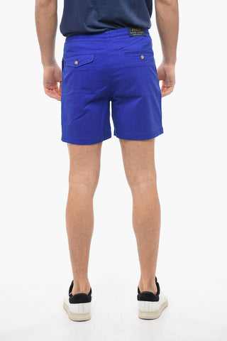 4 Pocket Stretch Cotton Shorts with Elastic Waistband
