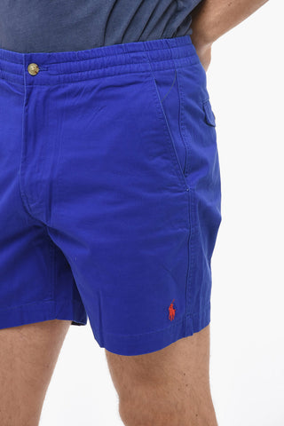 4 Pocket Stretch Cotton Shorts with Elastic Waistband