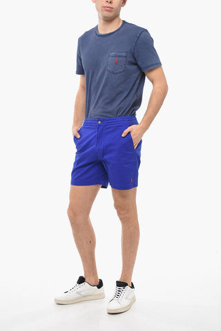 4 Pocket Stretch Cotton Shorts with Elastic Waistband