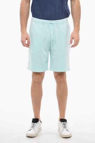 Brushed Cotton Shorts with Elastic Waistband