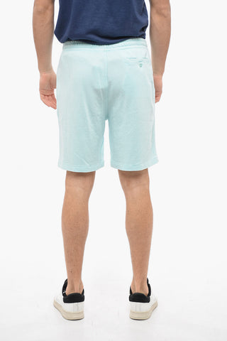 Brushed Cotton Shorts with Elastic Waistband