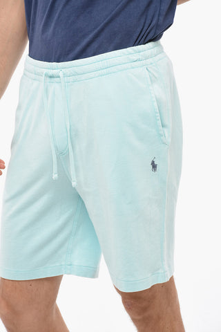 Brushed Cotton Shorts with Elastic Waistband