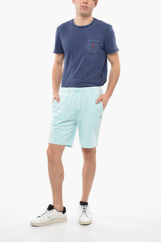 Brushed Cotton Shorts with Elastic Waistband