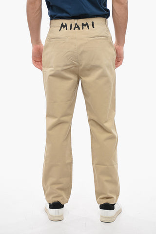Cotton Blend MIAMI Chinos Pants with Print