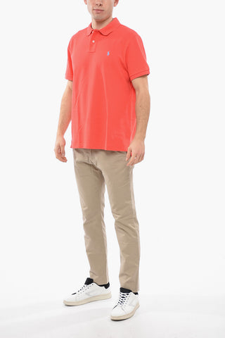 Piquet Cotton Polo with Embroidered Logo