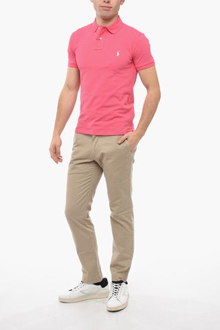 Embroidered Logo Slim Fit Polo