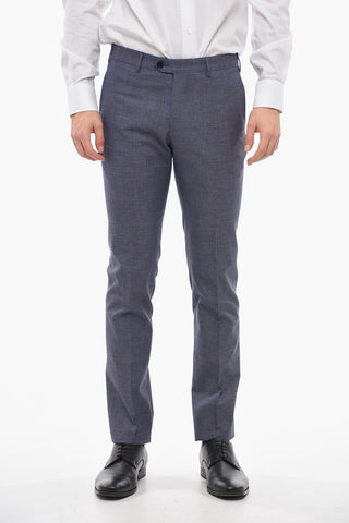 Abito in Misto Lana con Motivo District Check