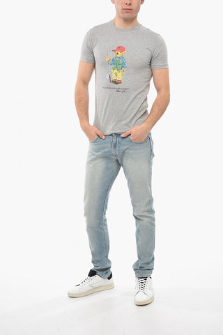 Cotton Slim Fit POLO BEAR T-Shirt with Print
