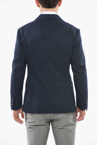Half-lined Double Breasted Blazer with Peak Lapel