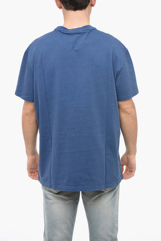T-Shirt Girocollo in Cotone con Taschino Logato