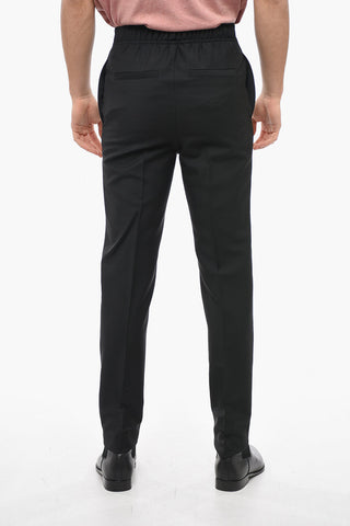 Mohair-blend Pants with Back Elastic Waistband