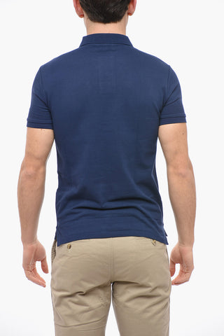 Piquet Cotton Slim Fit Polo with Logo