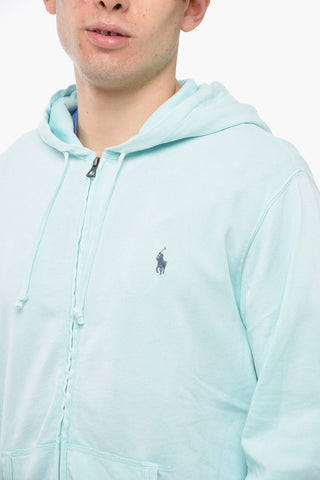 Brushed Cotton Hoodie with Front Zip