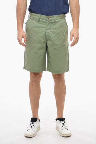 Cotton Chinos Shorts with Belt Loops