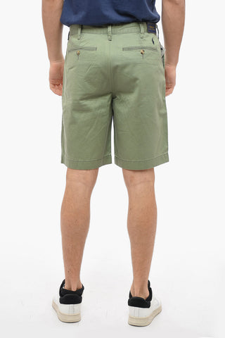Cotton Chinos Shorts with Belt Loops