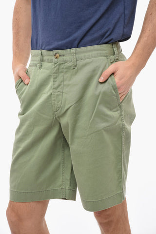 Cotton Chinos Shorts with Belt Loops