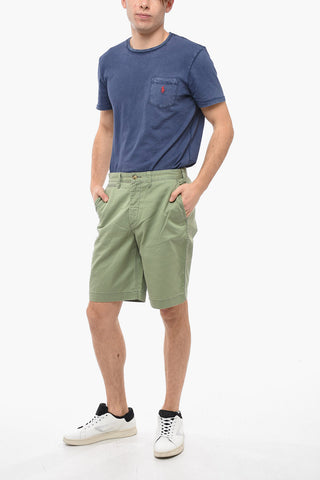 Cotton Chinos Shorts with Belt Loops