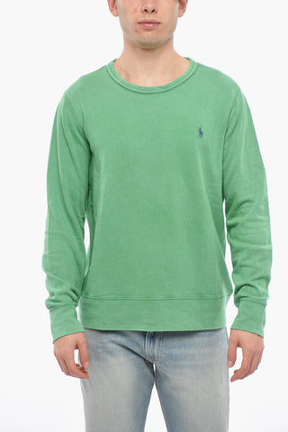 Crew Neck Brushed Cotton Sweatshirt