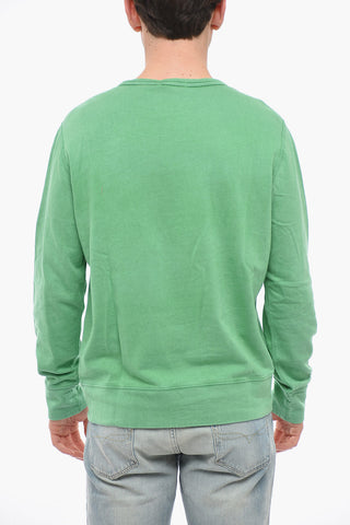 Crew Neck Brushed Cotton Sweatshirt