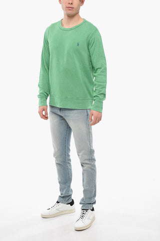Crew Neck Brushed Cotton Sweatshirt
