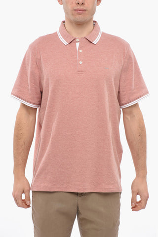 3 Button Polo with Contrasting Edges