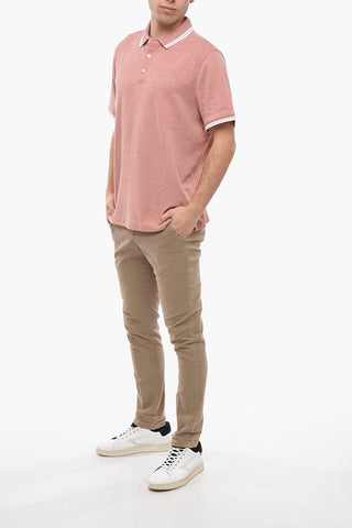 3 Button Polo with Contrasting Edges