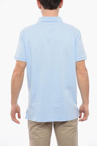 Polo Slim Fit in Cotone Bouclè
