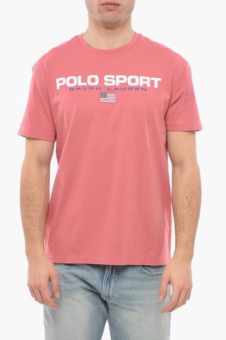 POLO SPORT T-Shirt Girocollo in Cotone con Logo