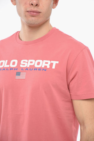 POLO SPORT T-Shirt Girocollo in Cotone con Logo