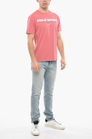 POLO SPORT T-Shirt Girocollo in Cotone con Logo