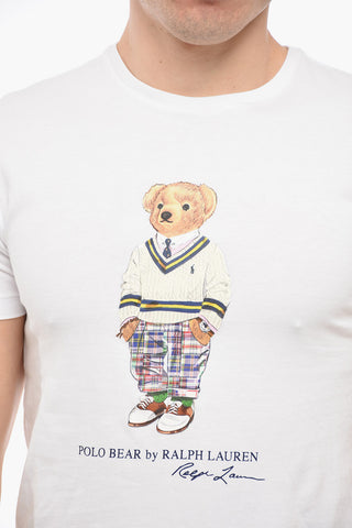 T-Shirt Slim Fit POLO BEAR in Cotone con Stampa