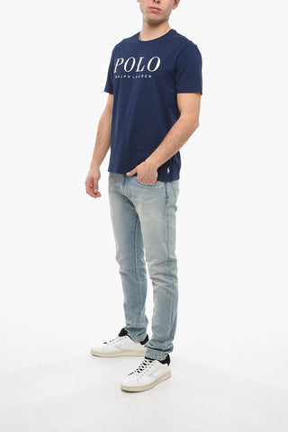 Crew Neck Slim Fit T-Shirt with Printed Logo