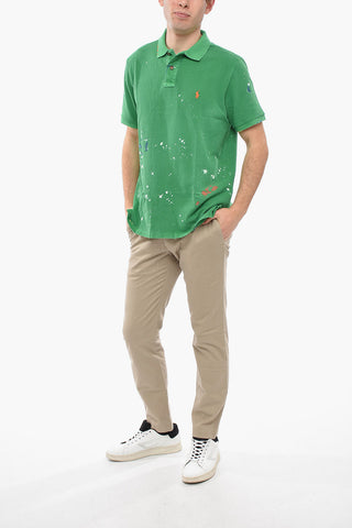 Piquet Cotton Classic Fit Polo with Vintage Effect