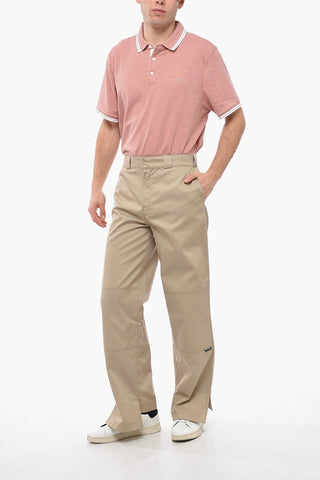 Cotton Blend REVERSED WAISTBAND Pants