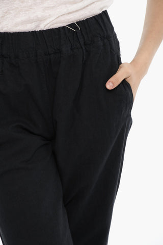 Cotton And Linen Pants with Drawstring Waist