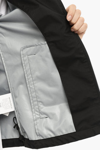 Rip Stop Check Jacket with Hood
