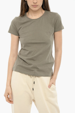 T-shirt Girocollo a Tinta Unita