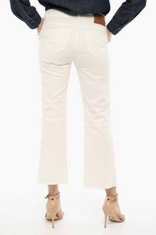 Frayed-Hem Light Wash Jeans 22,5cm