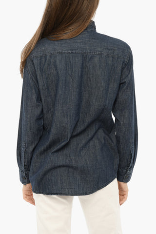 Denim CHAMBRAY Overshirt with Breast Pocket