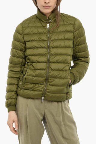 Solid Color MAYFLOWER Lightweight Down Jacket with Zipped Closure