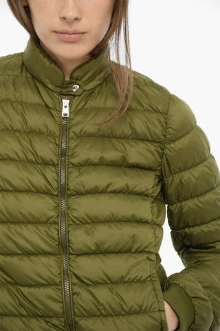 Solid Color MAYFLOWER Lightweight Down Jacket with Zipped Closure